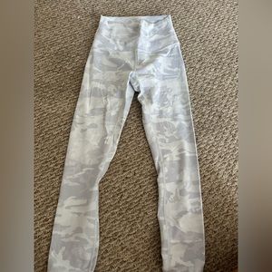 White camo lululemon leggings